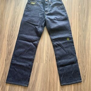 Drew House Denim Jeans Mens Size 30 Dark Wash Straight Leg Smiley Logo